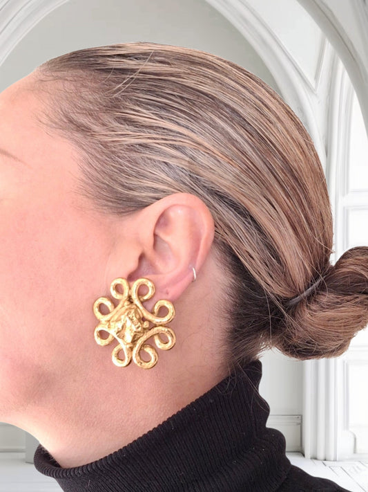Vintage Earrings By Yves Saint Laurent