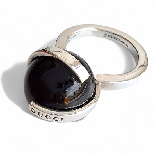 Vintage Gucci Silver Orb Ring