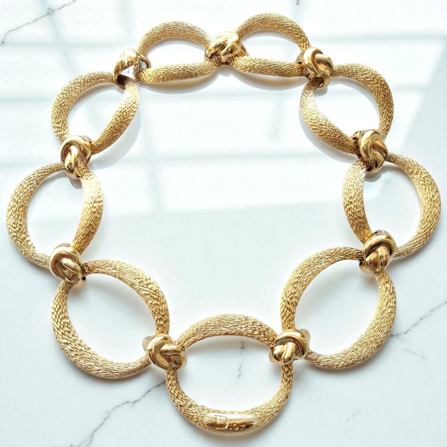 Vintage Christian Dior Oval Link Necklace