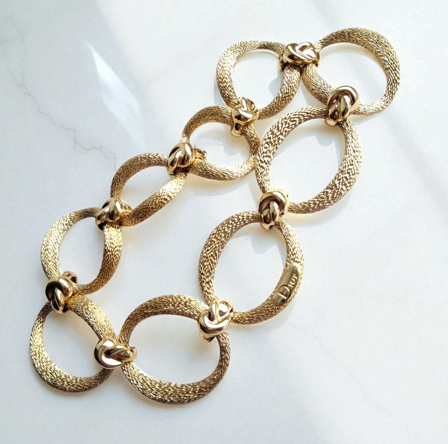 Vintage Christian Dior Oval Link Necklace