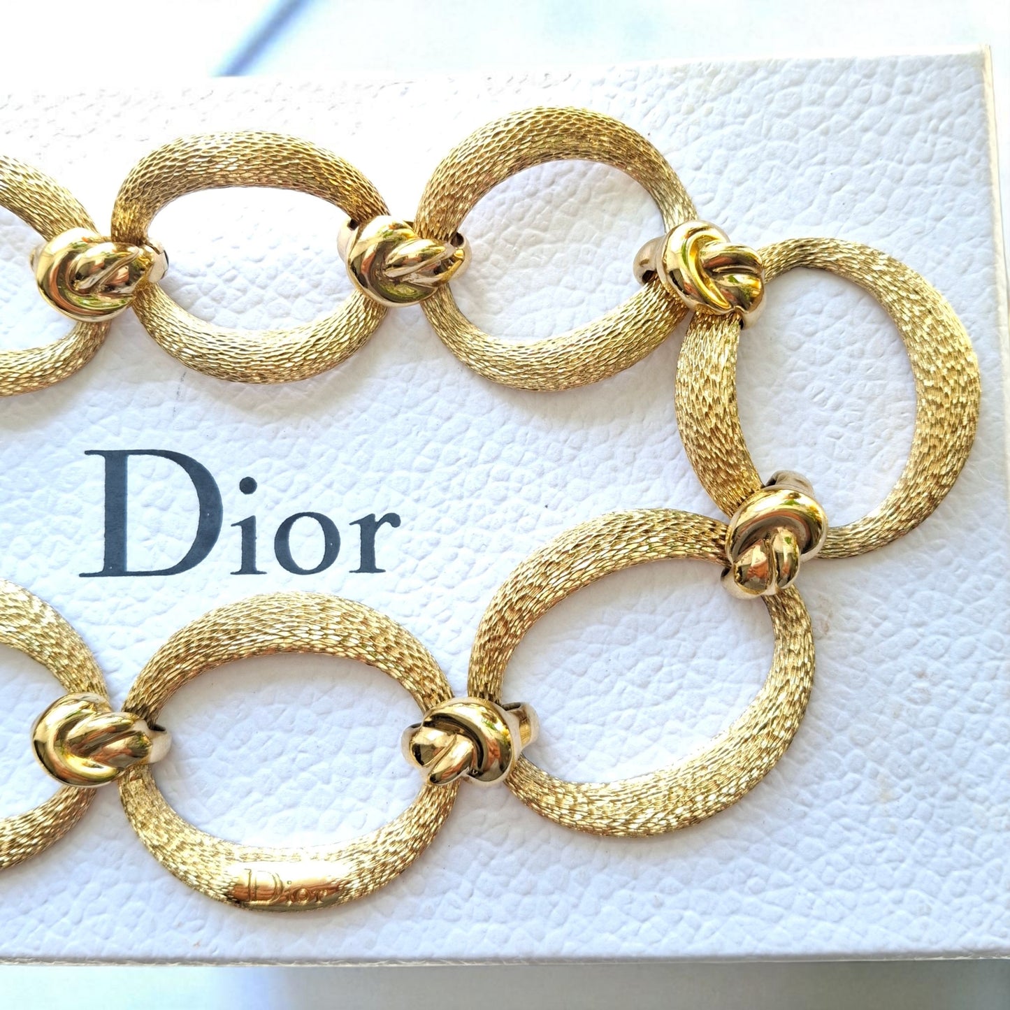 Vintage Christian Dior Oval Link Necklace