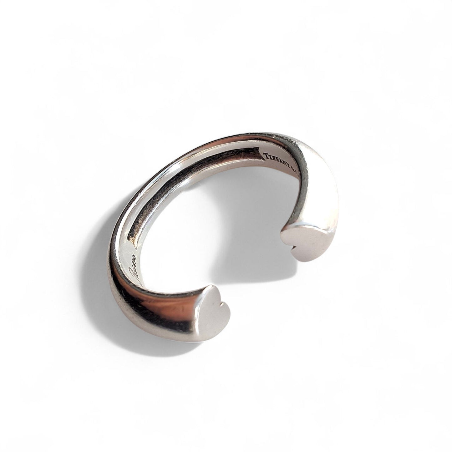 Preloved Vintage Tiffany & Co Tenderness Double Heart Ring by Paloma Picasso