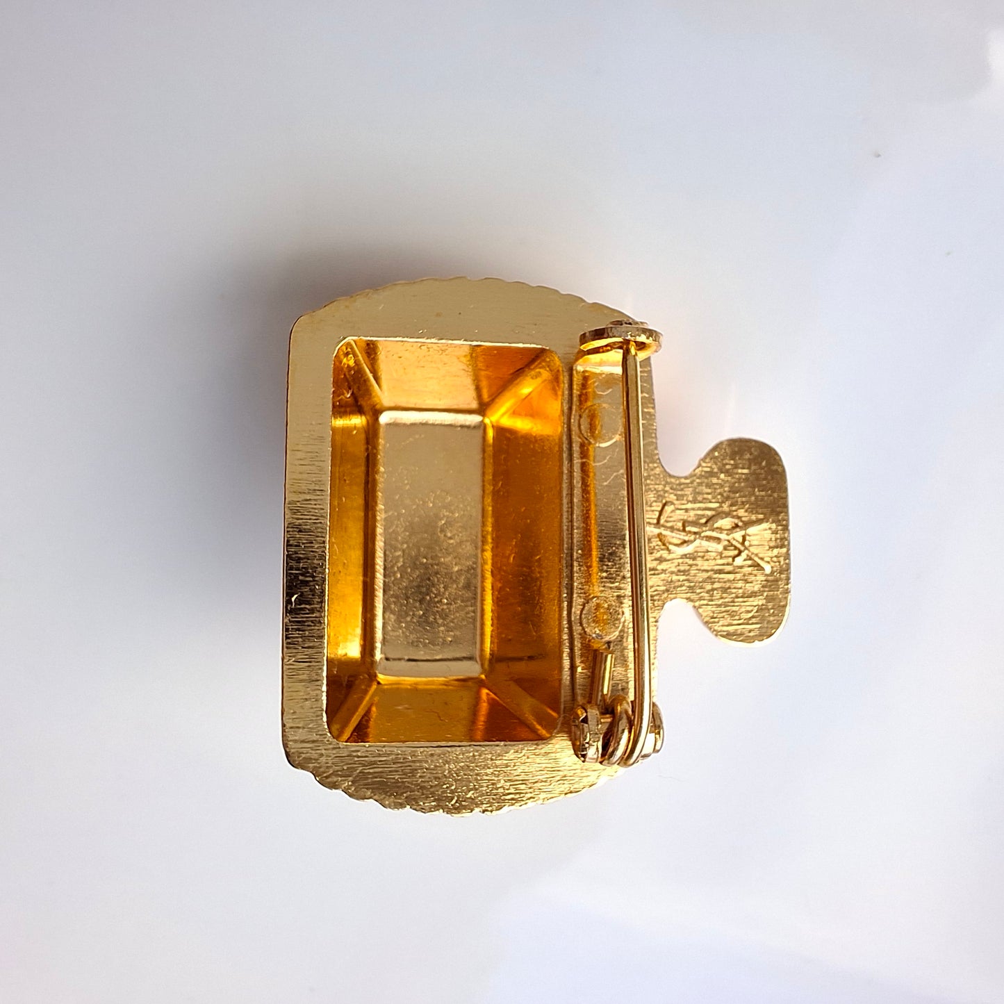 Vintage Yves Saint Laurent Perfume Bottle Brooch