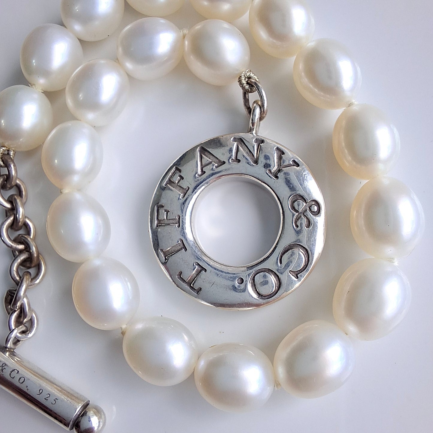 Freshwater Pearl & Sterling Silver Toggle Bracelet by Tiffany & Co.