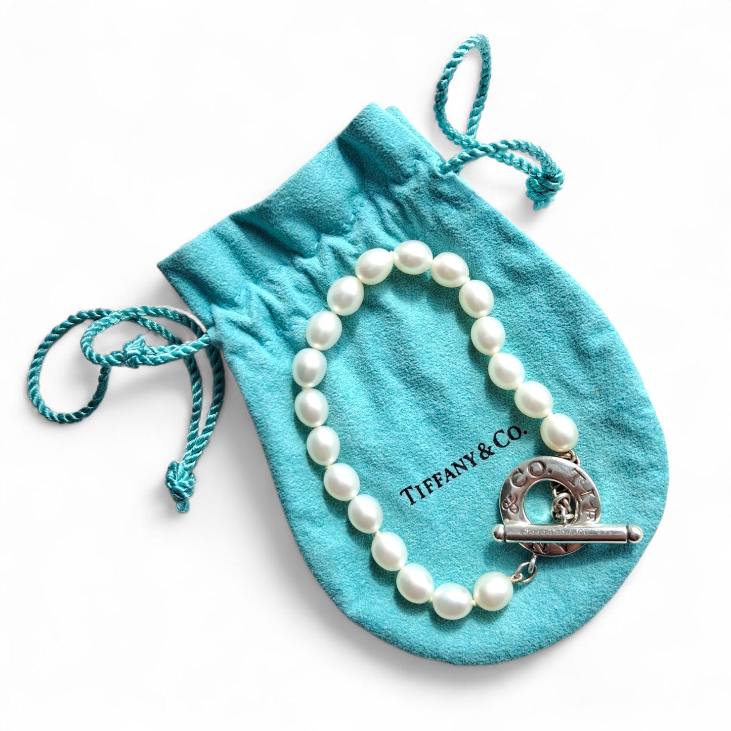 Freshwater Pearl & Sterling Silver Toggle Bracelet by Tiffany & Co.