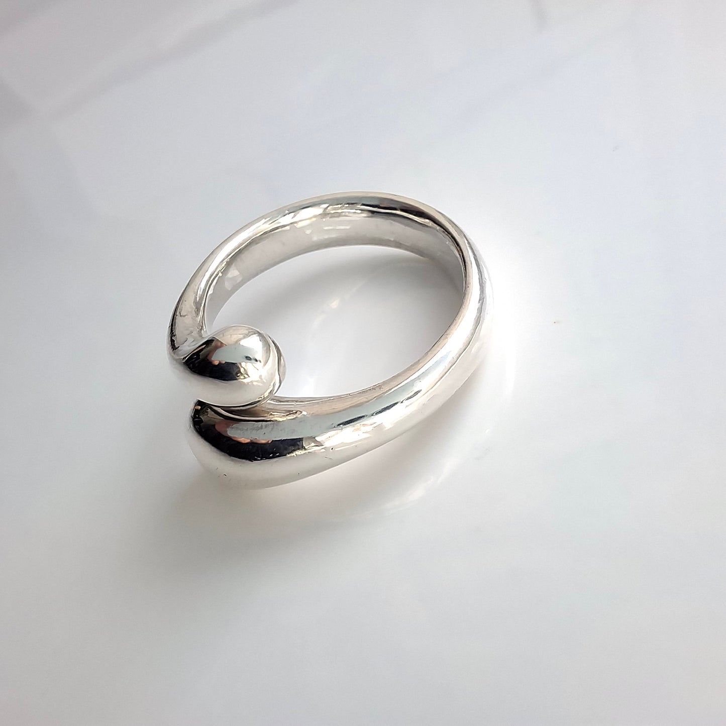 Vintage Elsa Peretti Sterling Silver Teardrop Ring