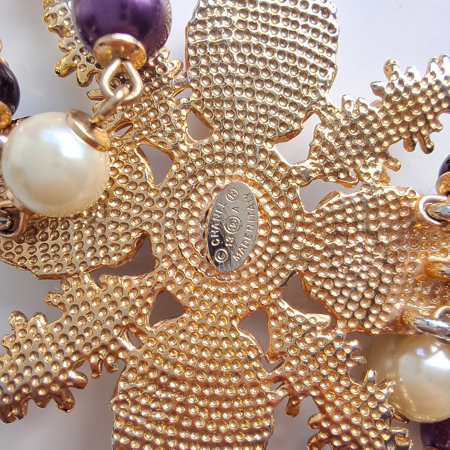 Chanel Multi Strand Beaded Staement Necklace