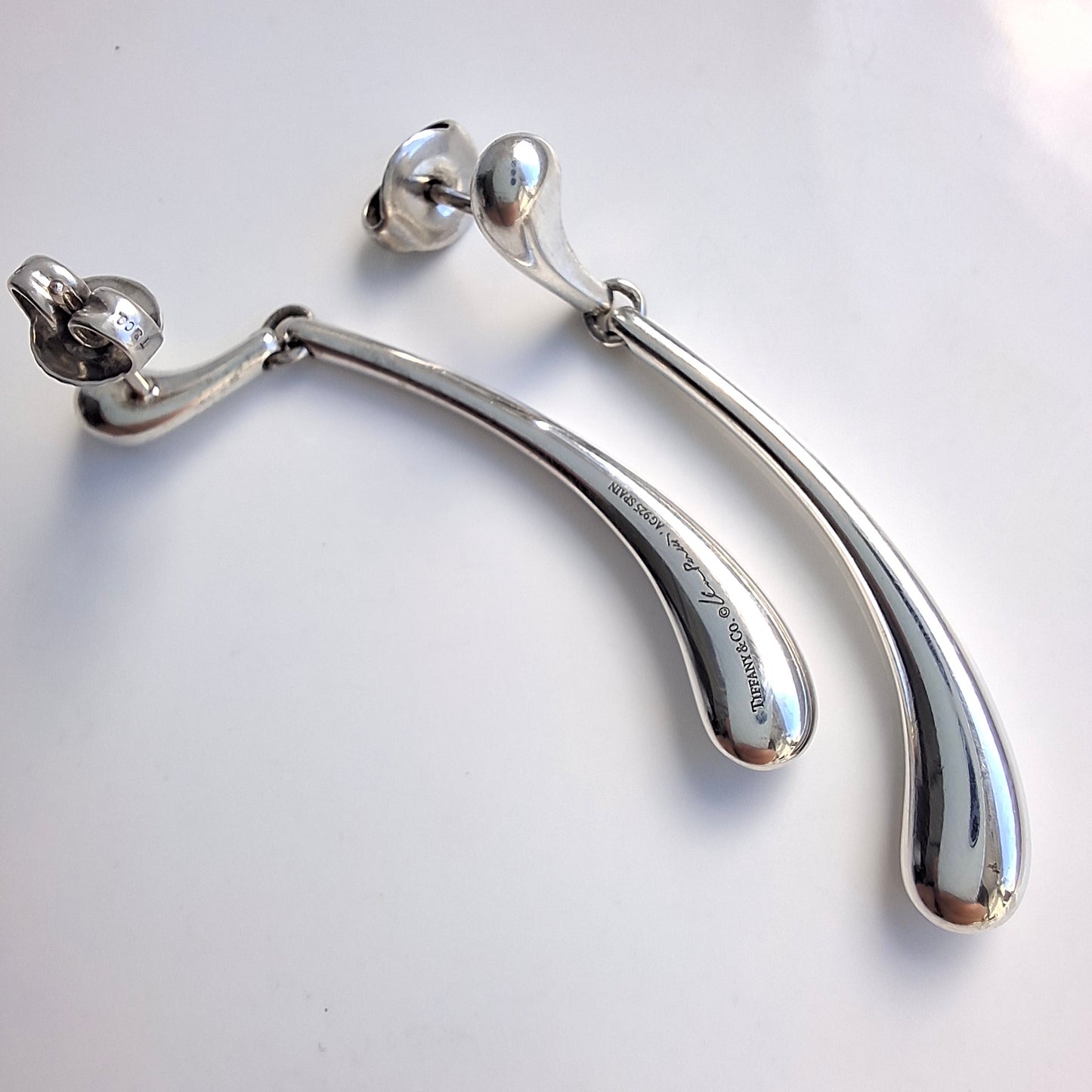 Vintage Elsa Peretti Teardrop Earrings in Sterling Silver
