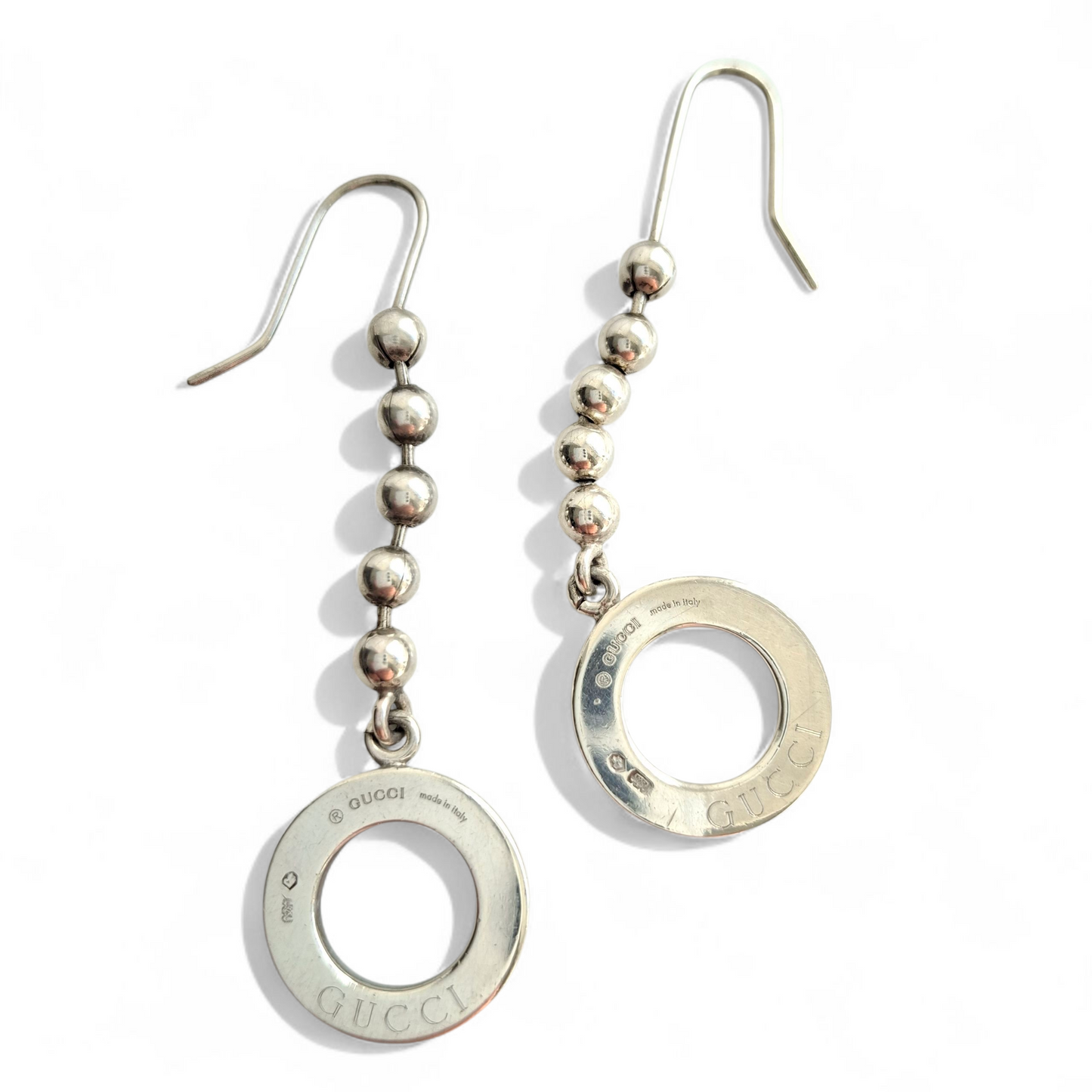 Vintage Gucci Silver Drop Earrings
