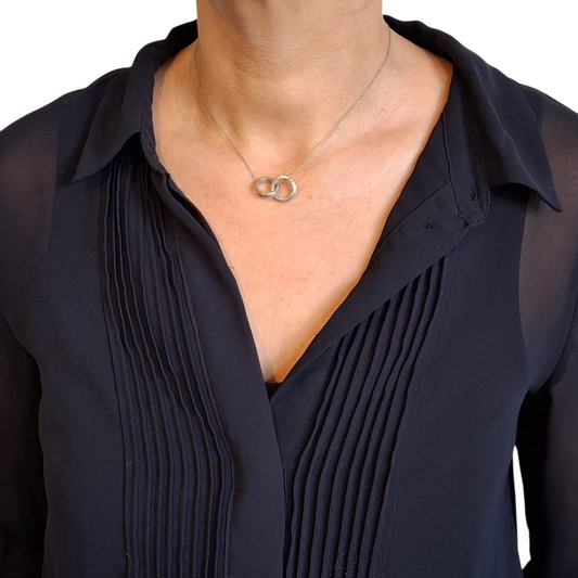 Vintage Tiffany & Co. 1837 Interlocking Rings Necklace