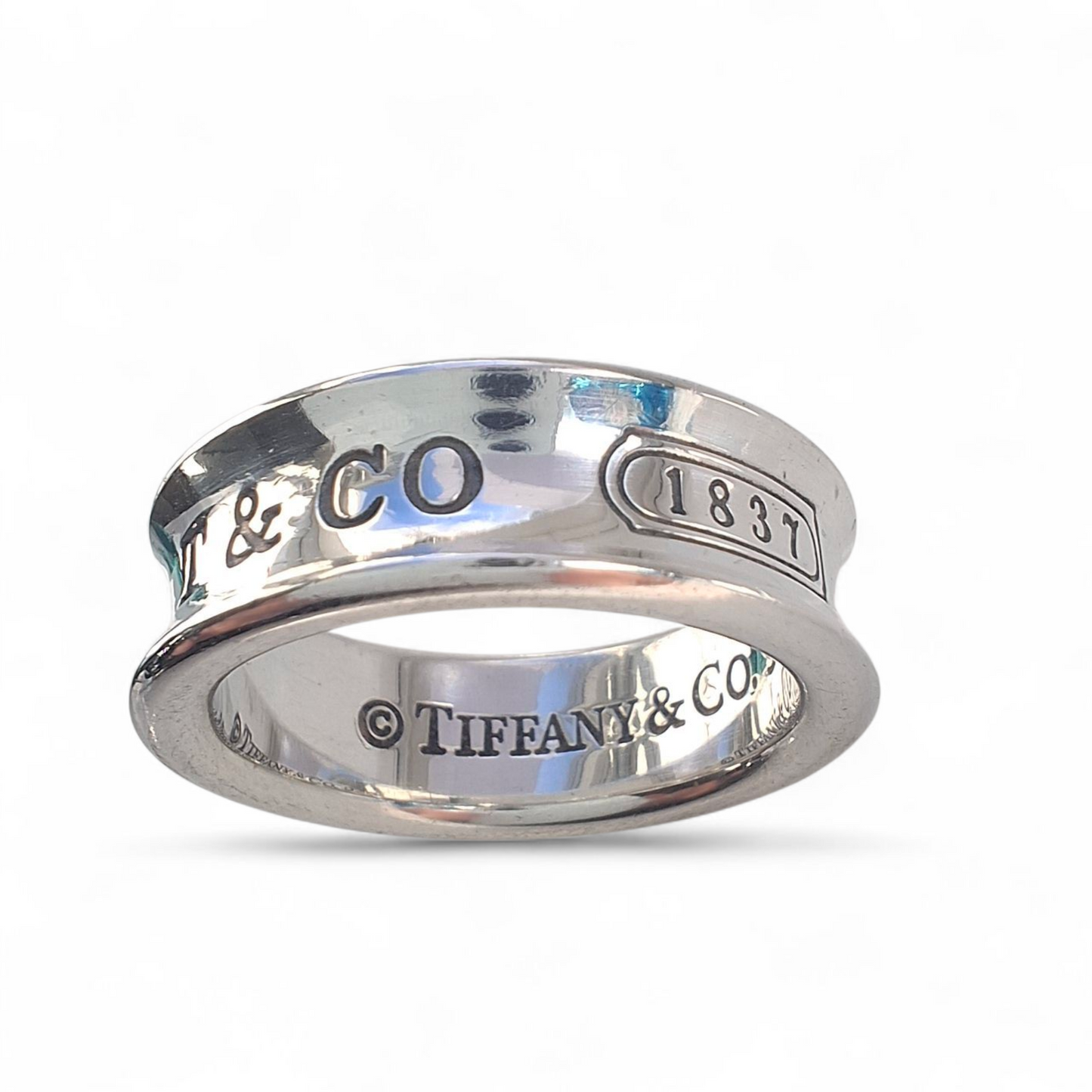 Tiffany & Co. 1837 Hallmarked Sterling Silver Band Ring Size M