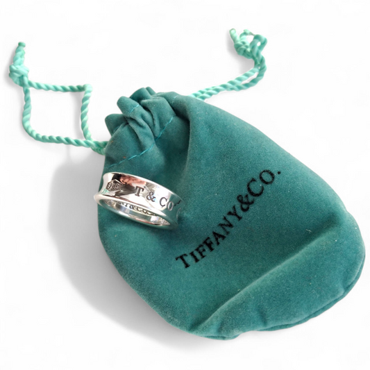 Tiffany & Co. 1837 Hallmarked Sterling Silver Band Ring Size M