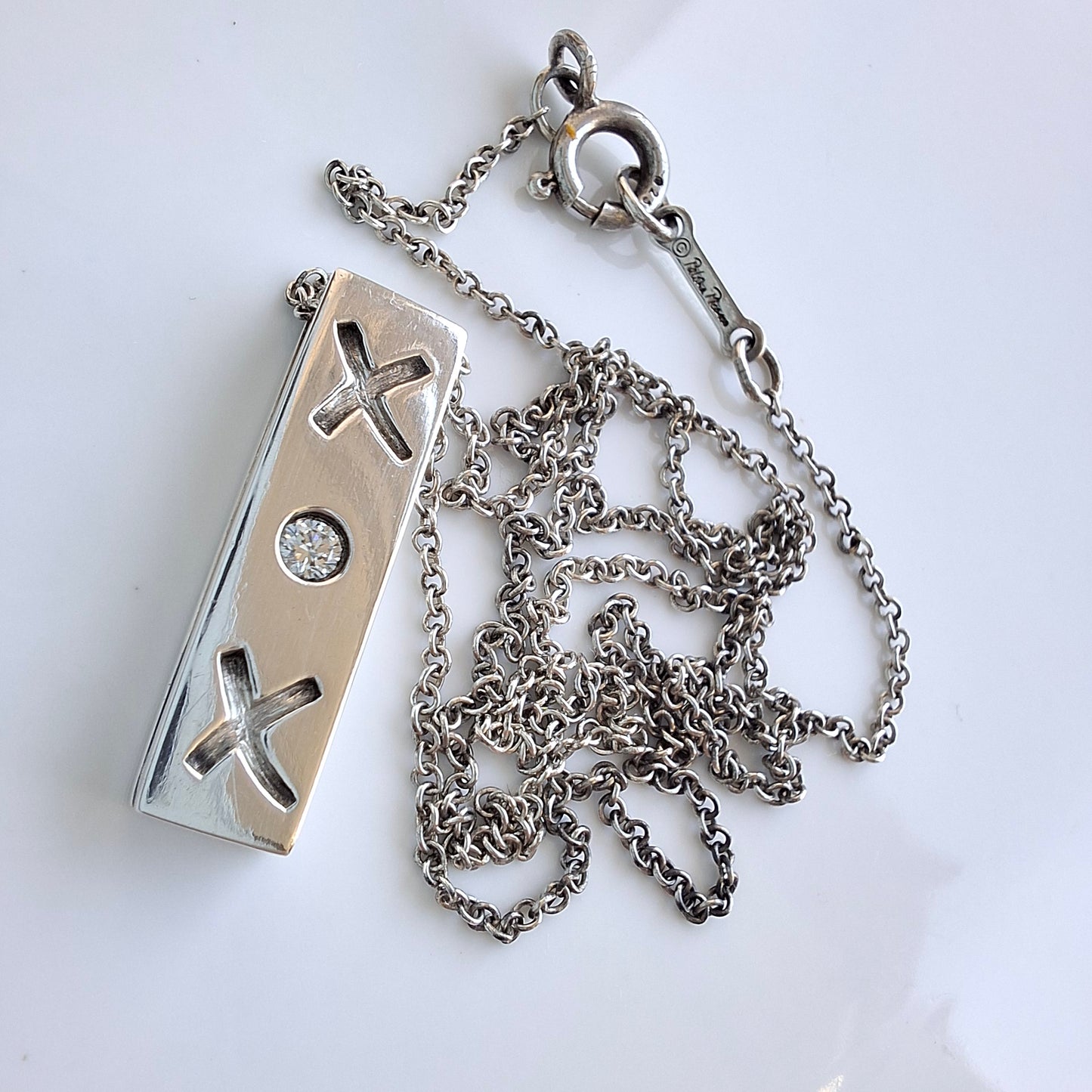 Paloma Picasso Graffiti X Diamond Pendant Necklace