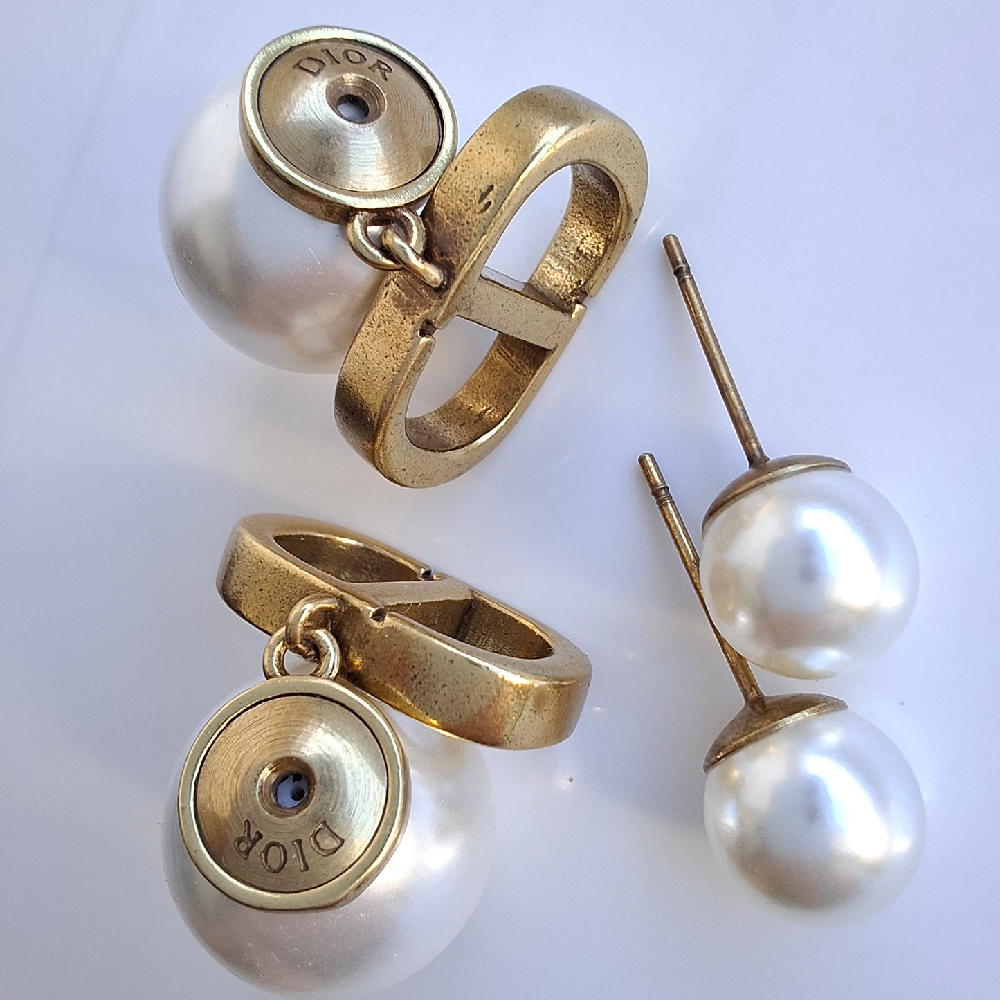 Dior Tribales CD Logo Earrings