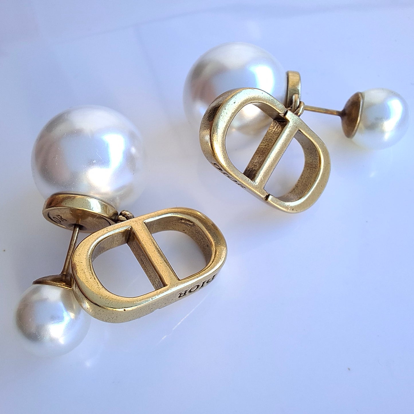 Dior Tribales CD Logo Earrings