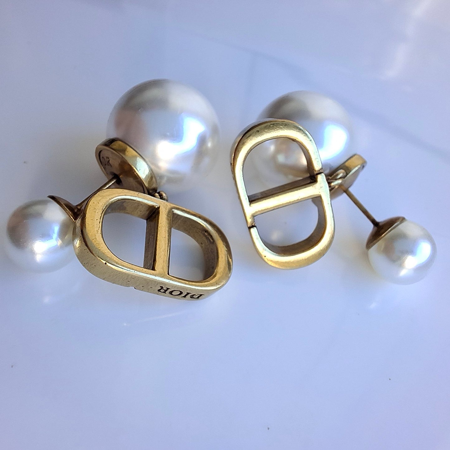Dior Tribales CD Logo Earrings