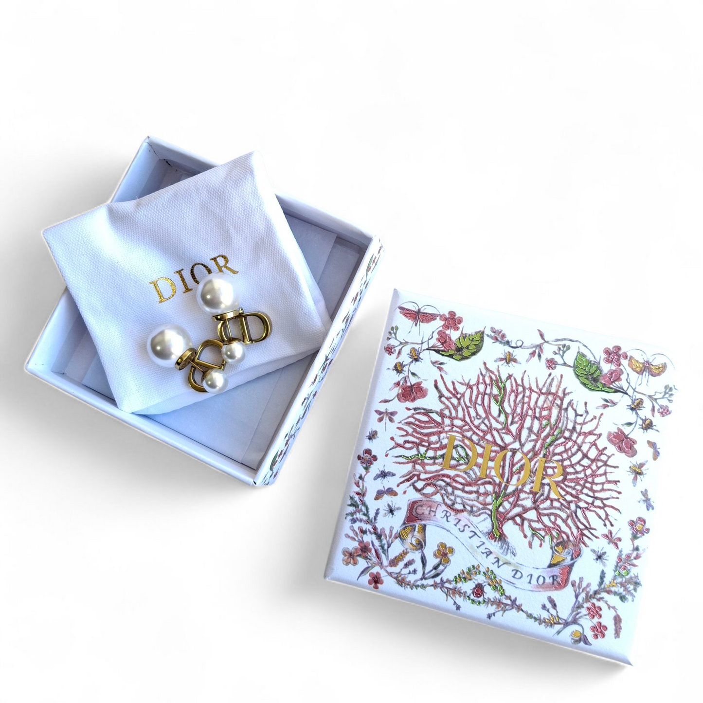 Dior Tribales CD Logo Earrings