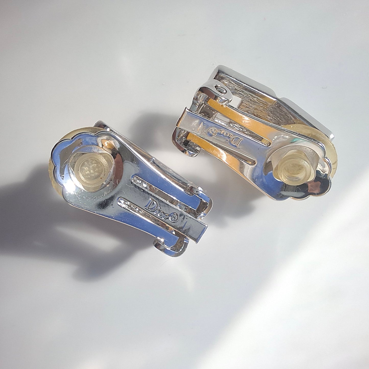 Vintage Christian Dior Diamonte Clip-on Earrings