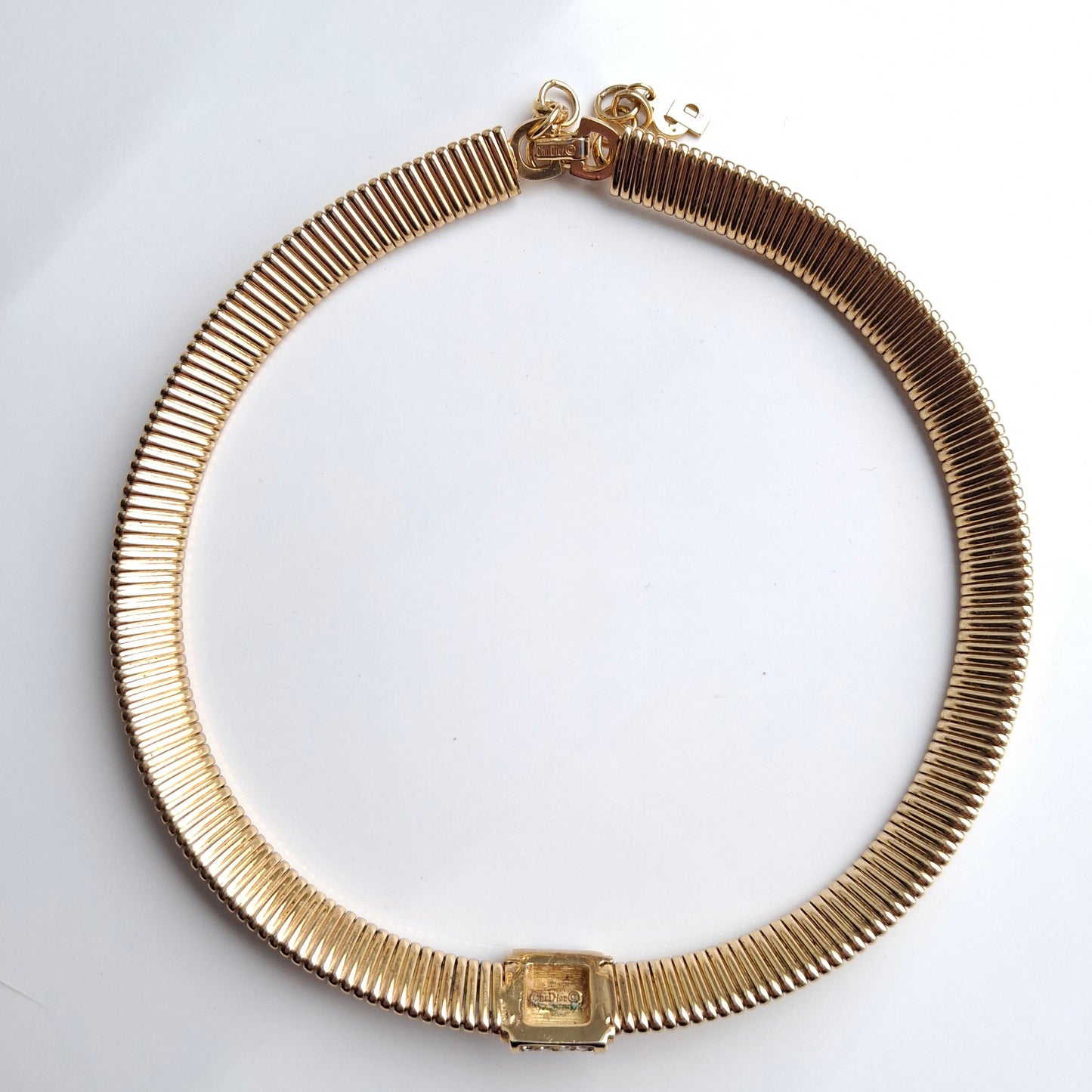 Vintage Christian Dior Omega Necklace