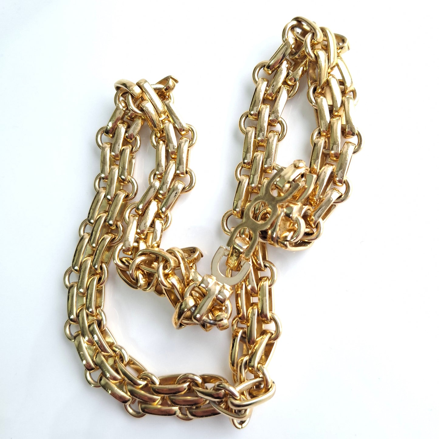 Vintage Christain Dior Fancy Link Necklace