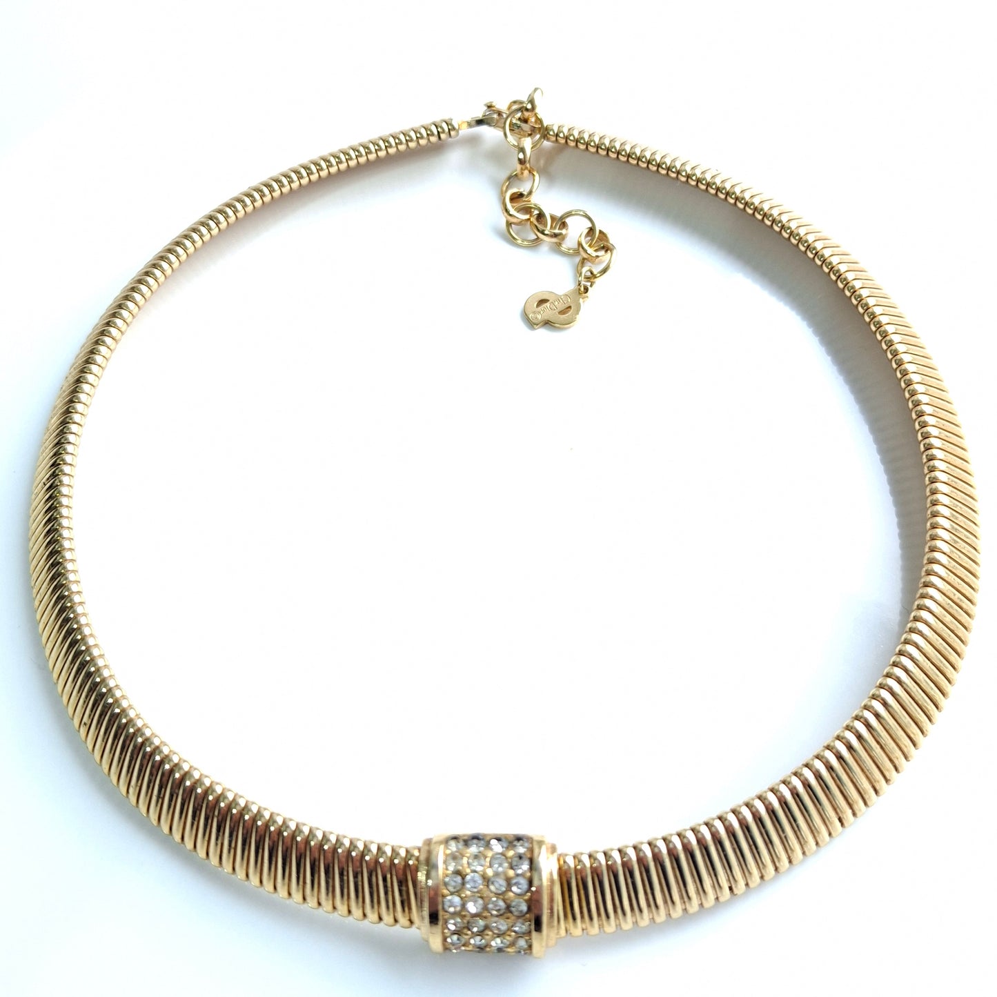 Vintage Christian Dior Omega Necklace