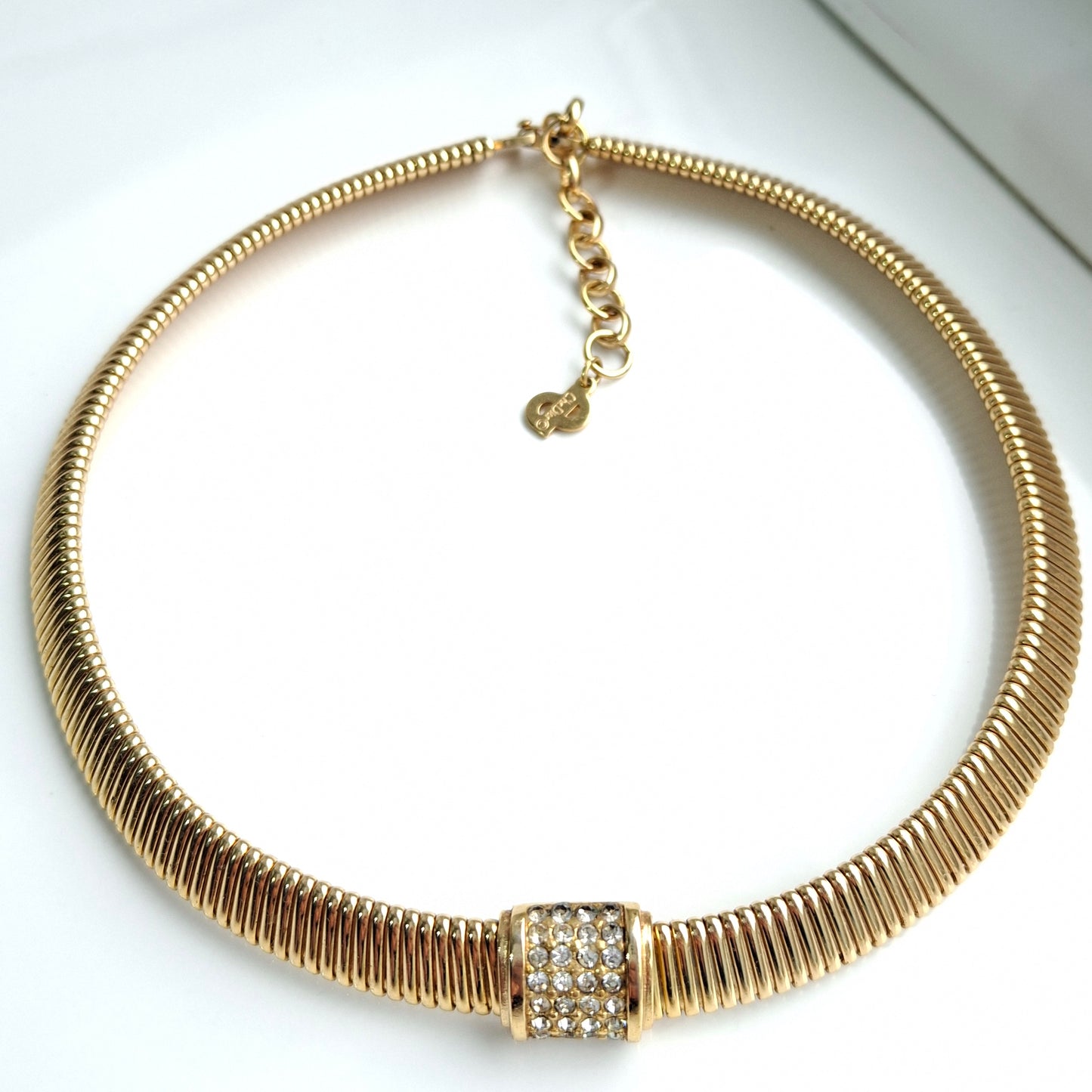 Vintage Christian Dior Omega Necklace