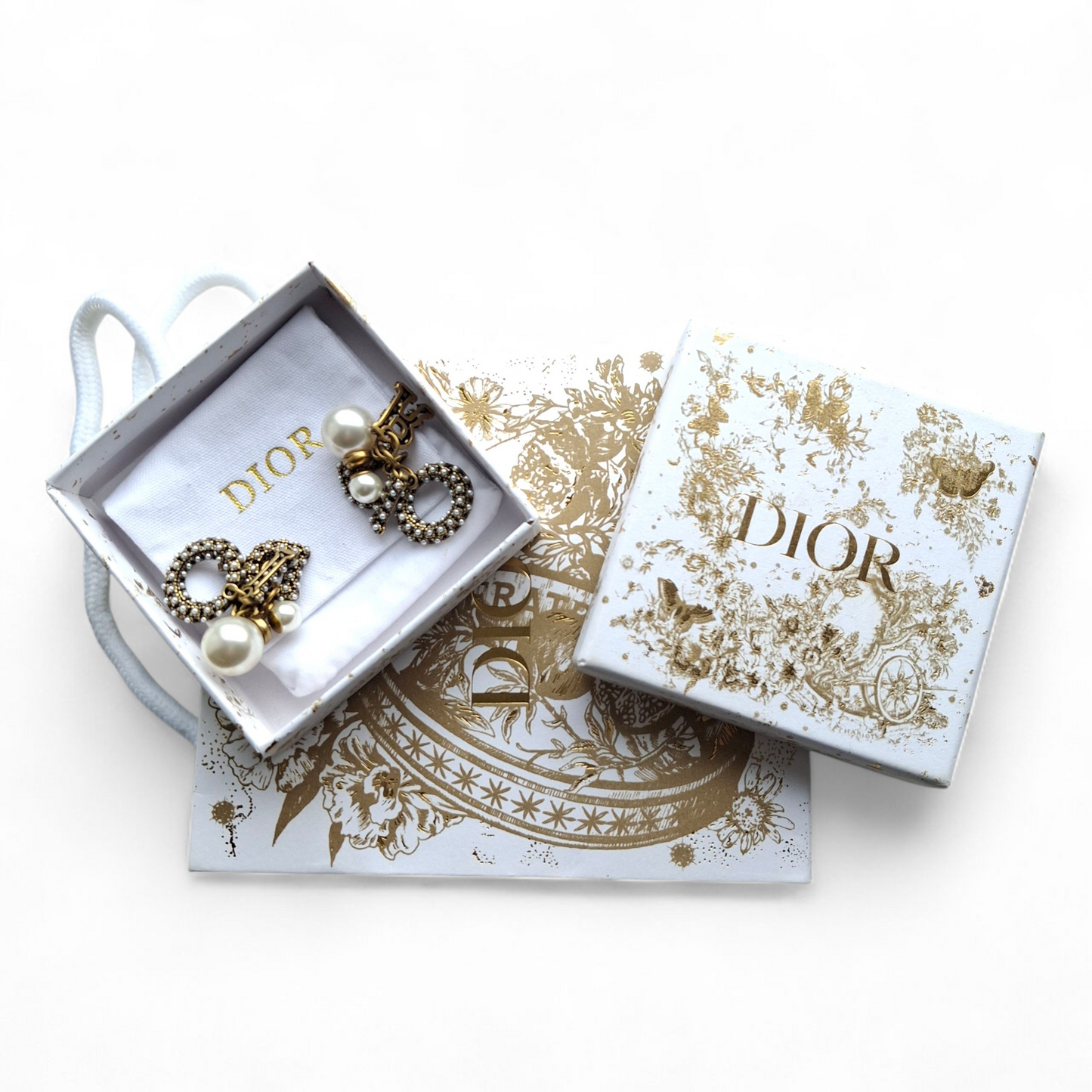 Dior Tribales DIOR logo Earrings