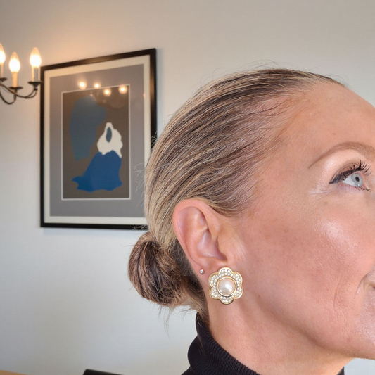 Vintage Christian Dior Pearl Earrings