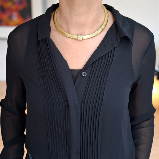 Vintage Christian Dior Omega Necklace