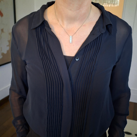 Paloma Picasso Graffiti X Diamond Pendant Necklace