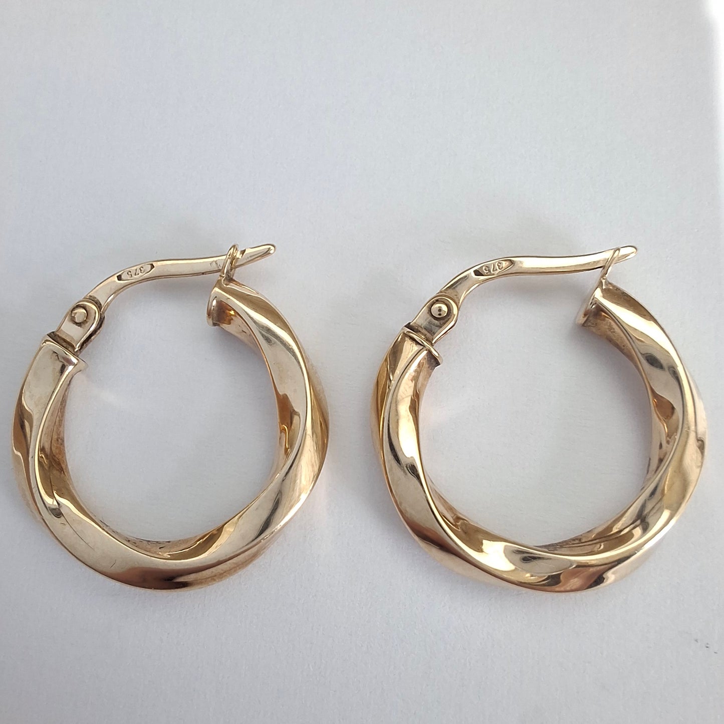 Vintage 9ct Gold Hoop Earrings