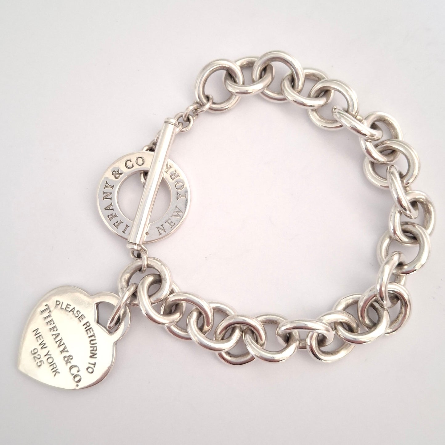 Tiffany & Co. Return to Tiffany Silver Heart Tag Toggle Bracelet