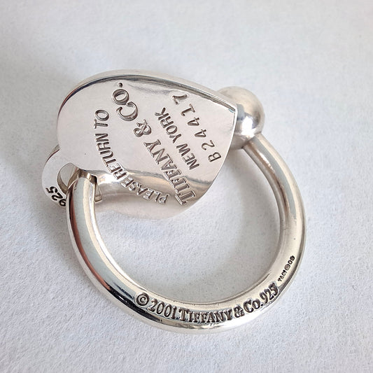 Vintage Return to Tiffany Sterling Silver Screwball Key Ring