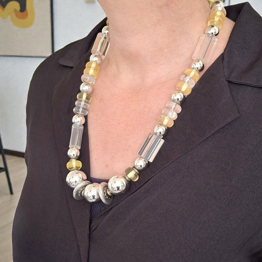 Vintage Yves Saint Laurent YSL Lucite Necklace