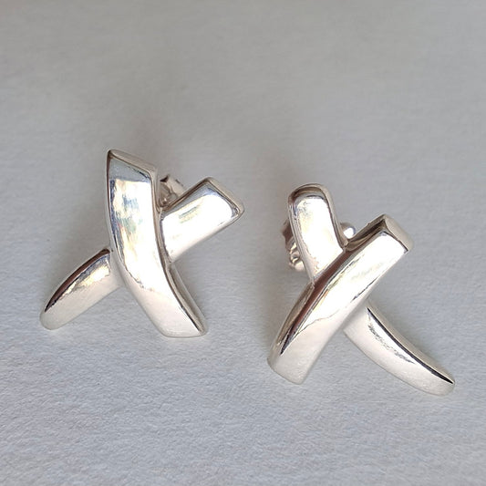 Vintage Graffiti X Earrings by Paloma Picasso for Tiffany & Co