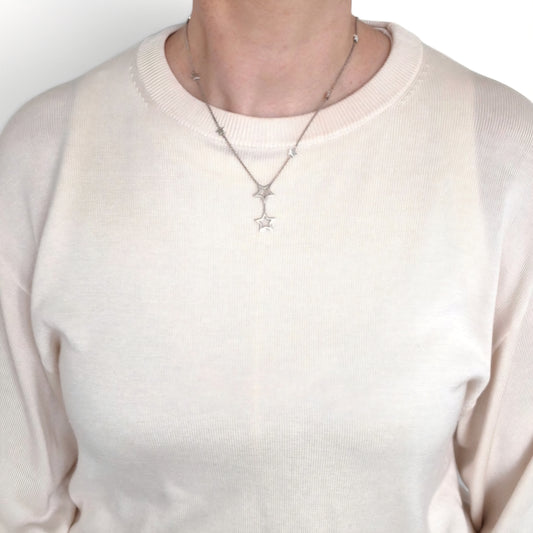Tiffany & Co Shooting Star Lariat Necklace in Sterling Silver