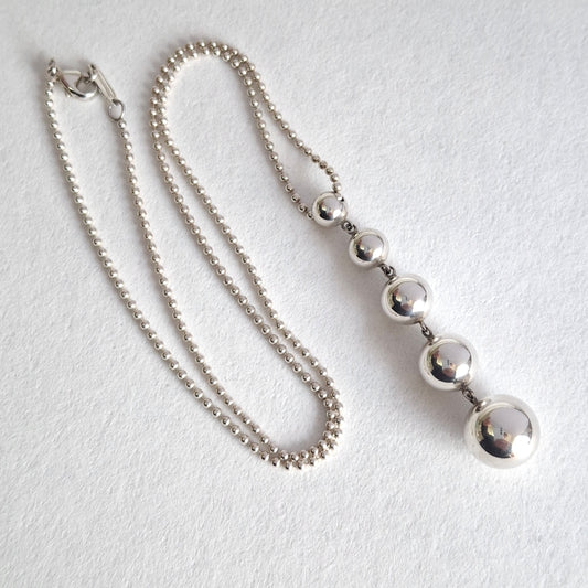 Tiffany & Co Hardwear Graduated Five Ball Pendant Necklace in Sterling Silver