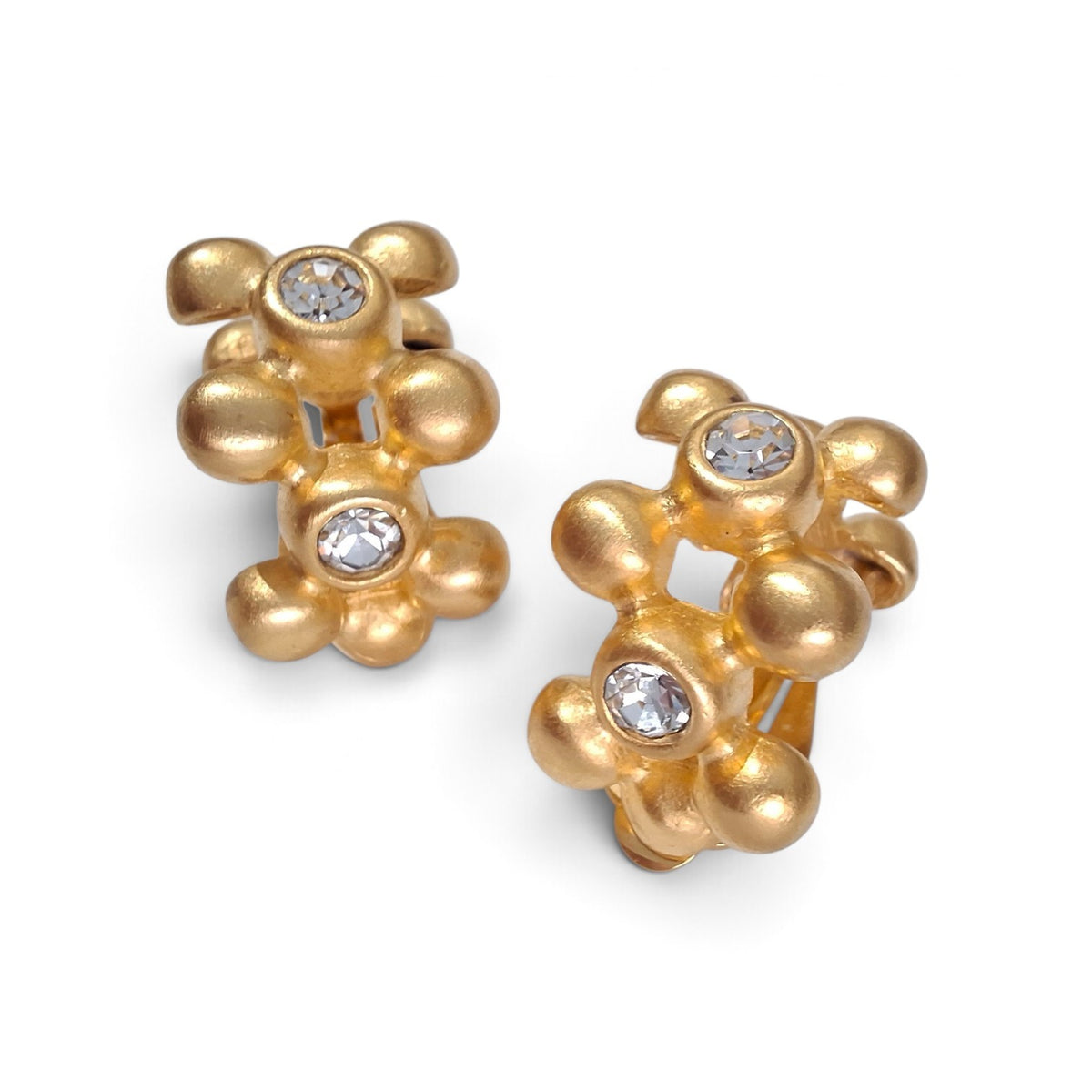 Vintage Givenchy Gold Plated Hoop Earrings