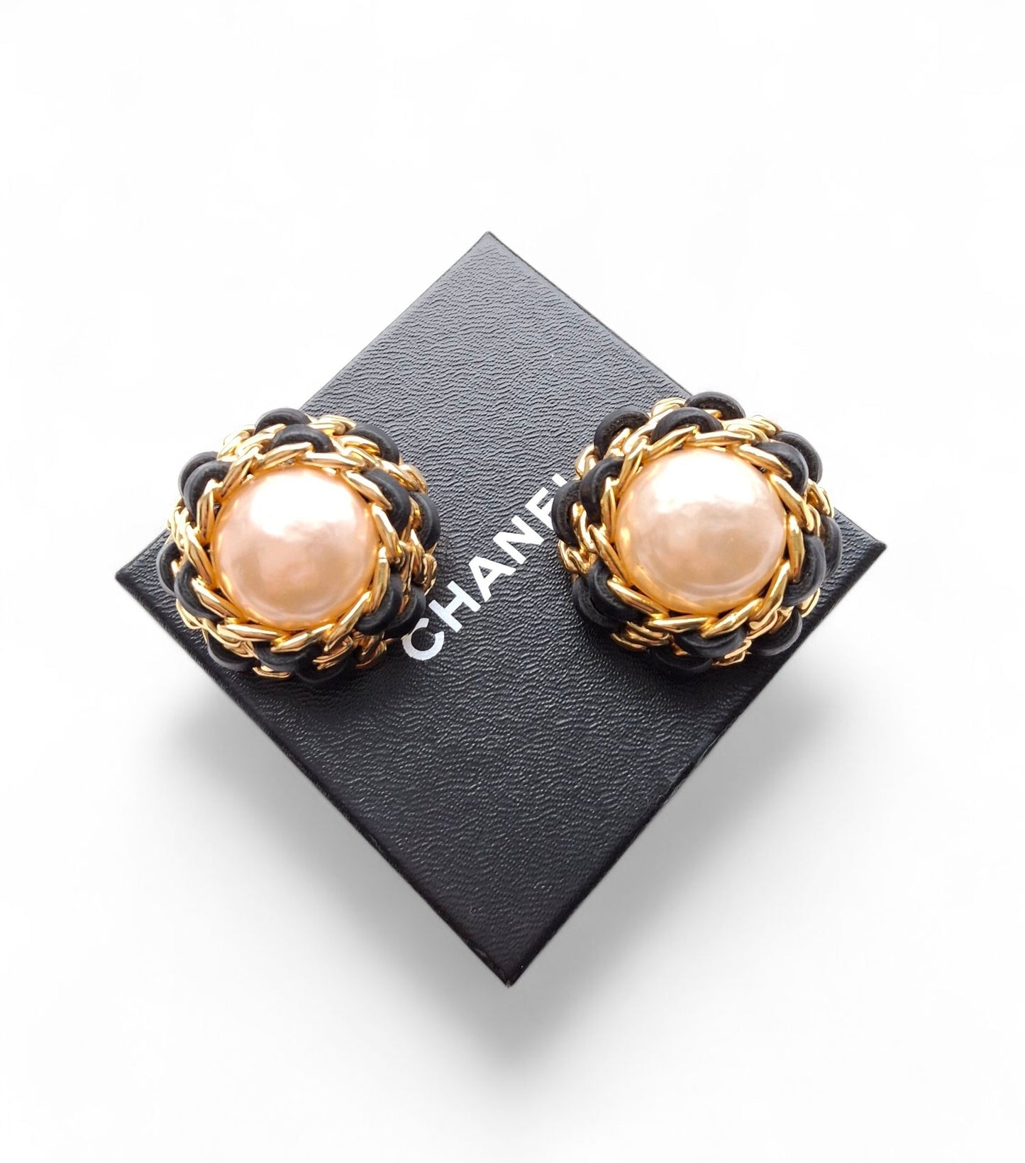 Classic Vintage Chanel Baroque Pearl Earrings