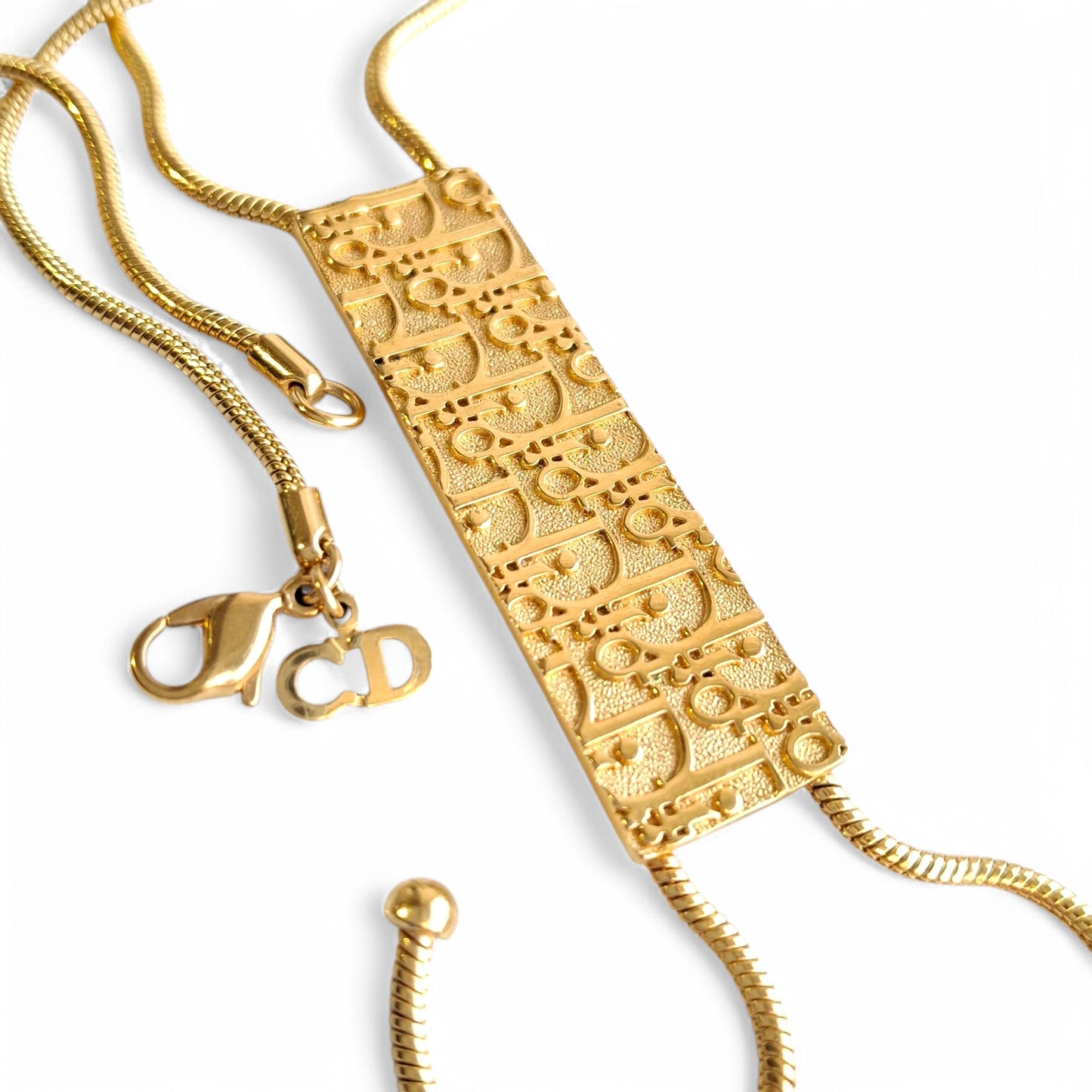 Christian Dior Vintage Logo Necklace