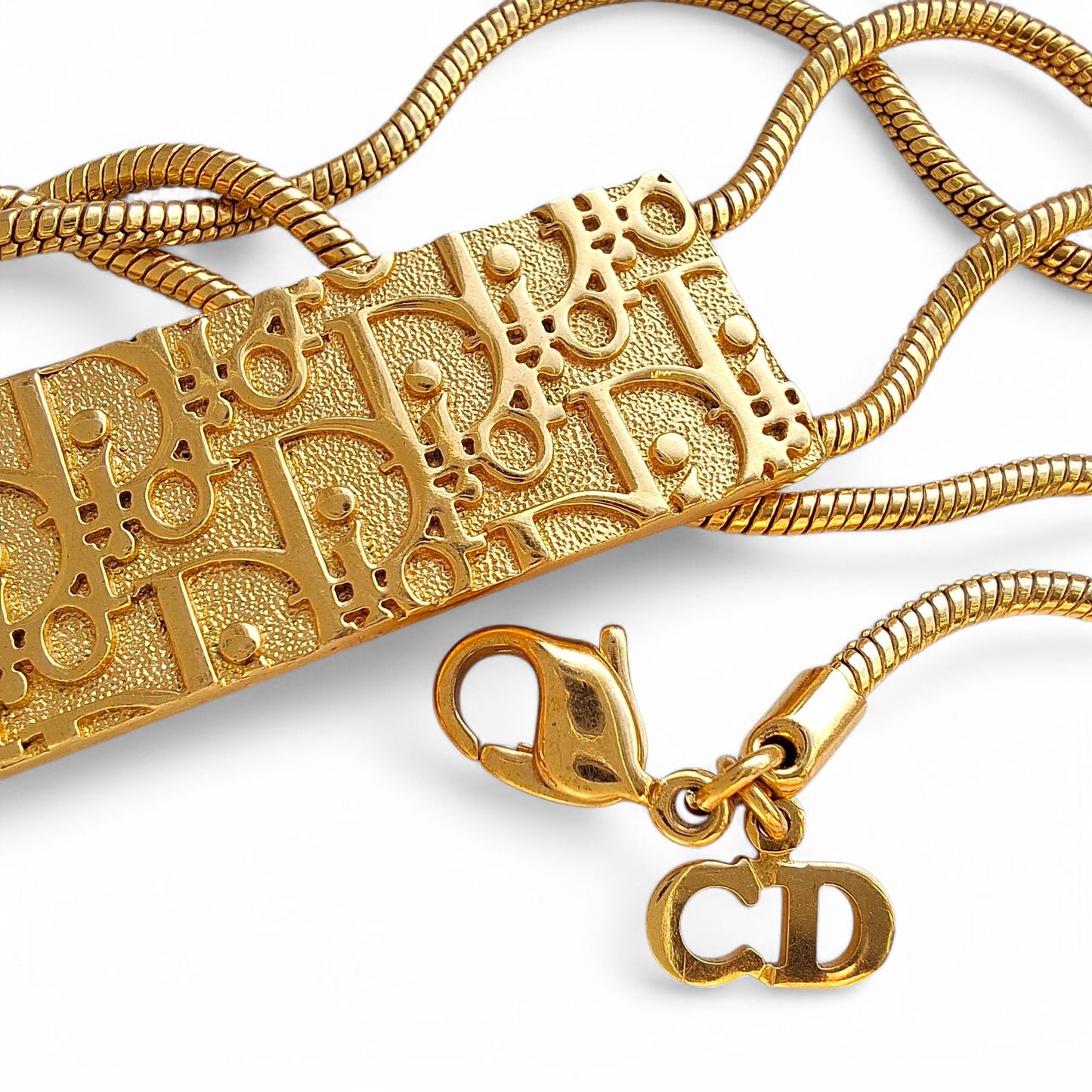 Christian Dior Vintage Logo Necklace