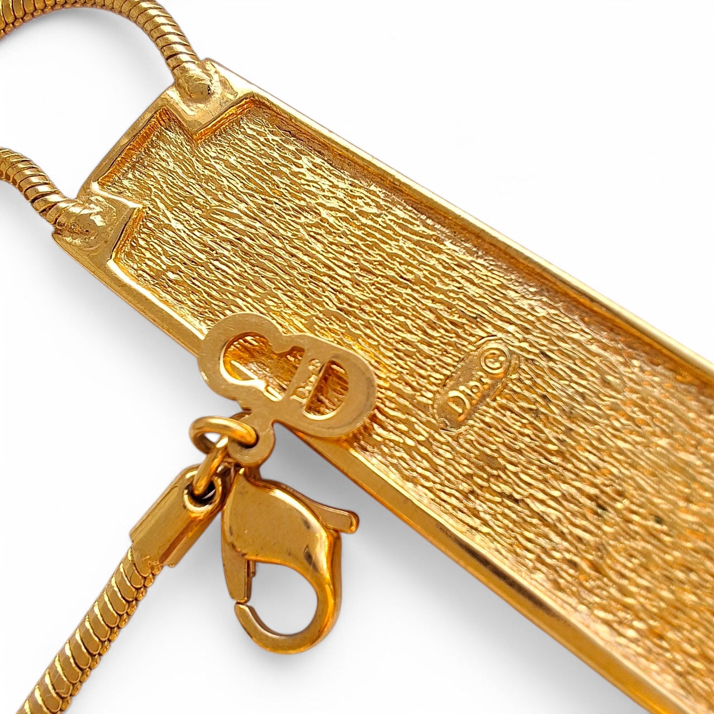 Christian Dior Vintage Logo Necklace