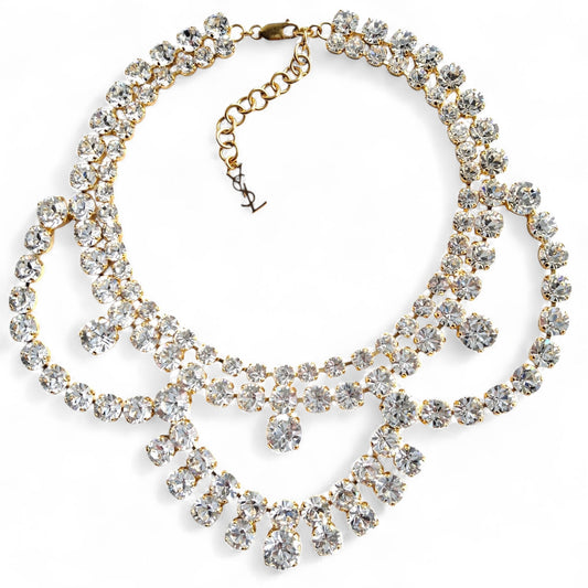 Vintage Yves Saint Laurent Rives Gauche Necklace