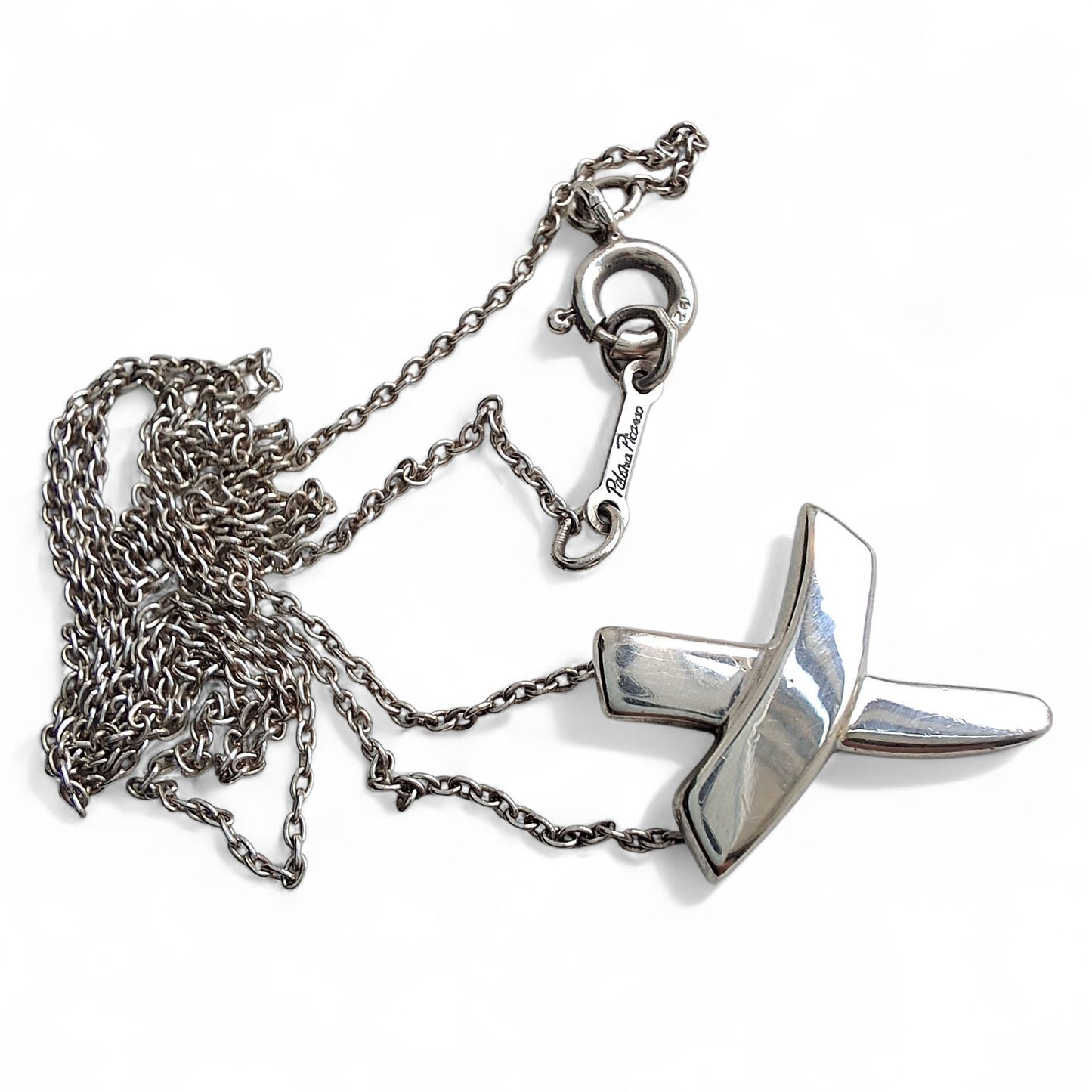 Preloved Vintage Tiffany & Co Paloma Picasso Graffiti X Pendant Necklace