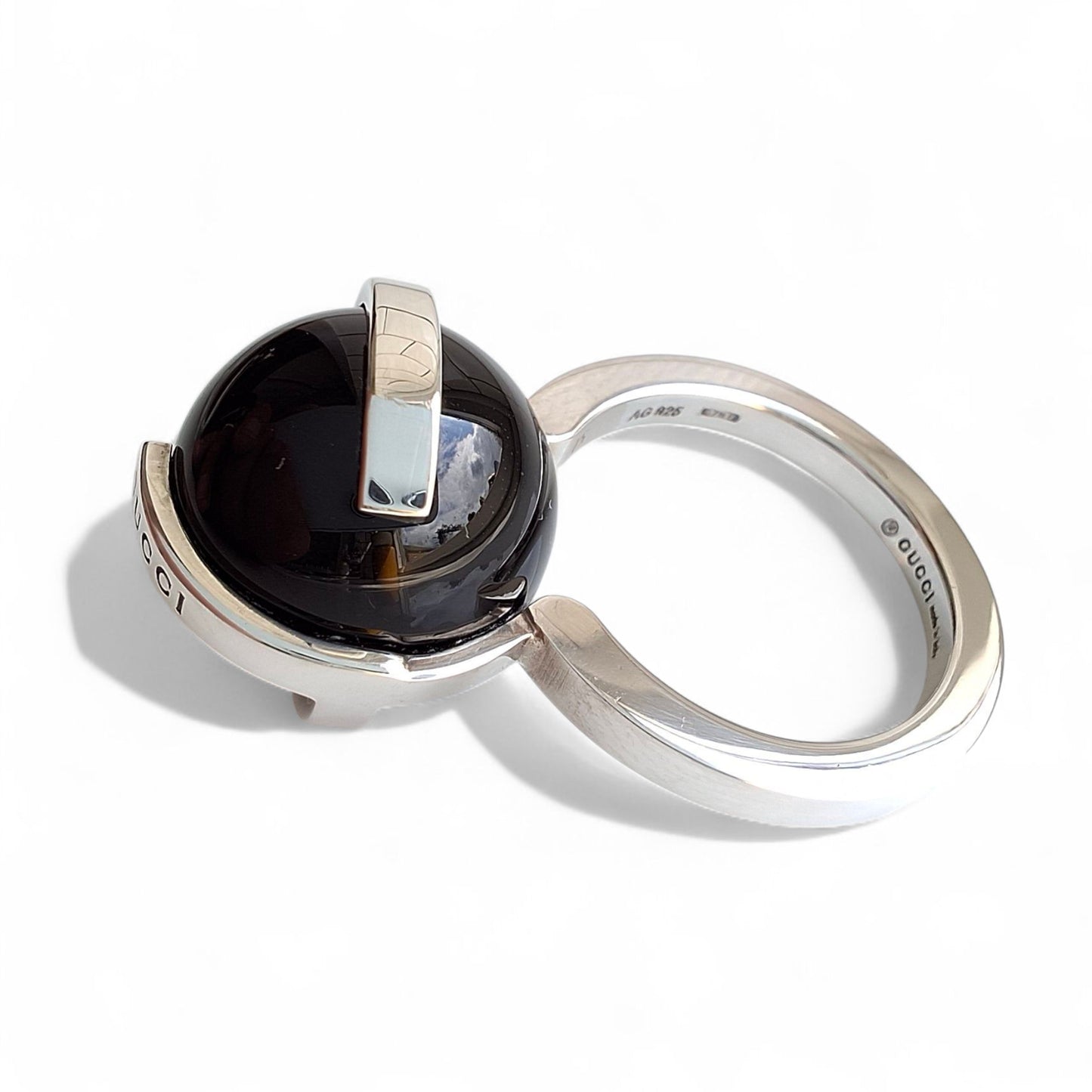 Vintage Gucci Silver Orb Ring