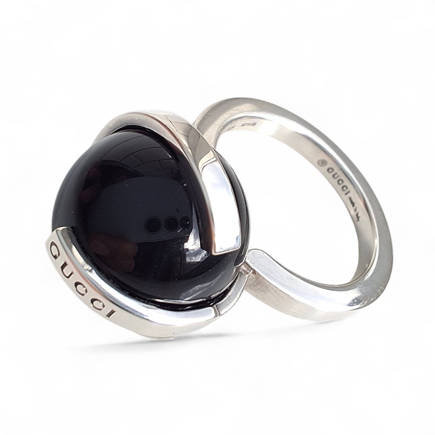 Vintage Gucci Silver Orb Ring