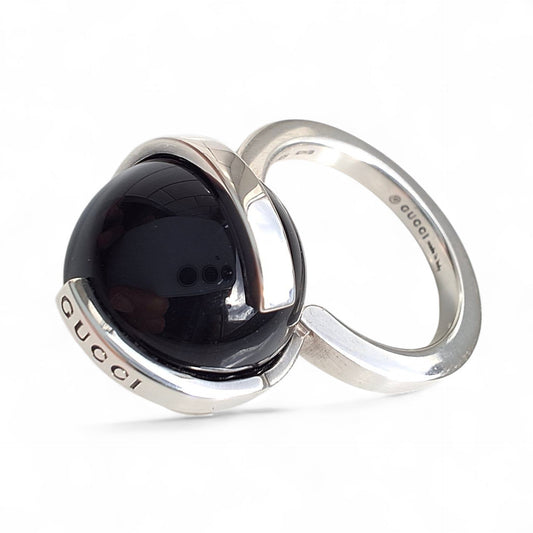 Vintage Gucci Silver Orb Ring