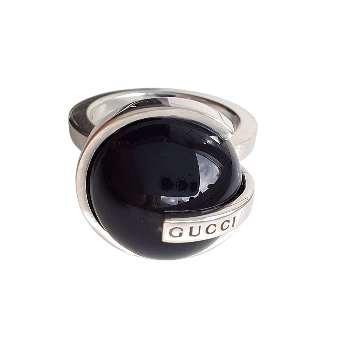 Vintage Gucci Silver Orb Ring