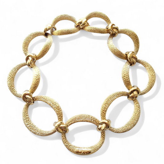 Vintage Christian Dior Oval Link Necklace