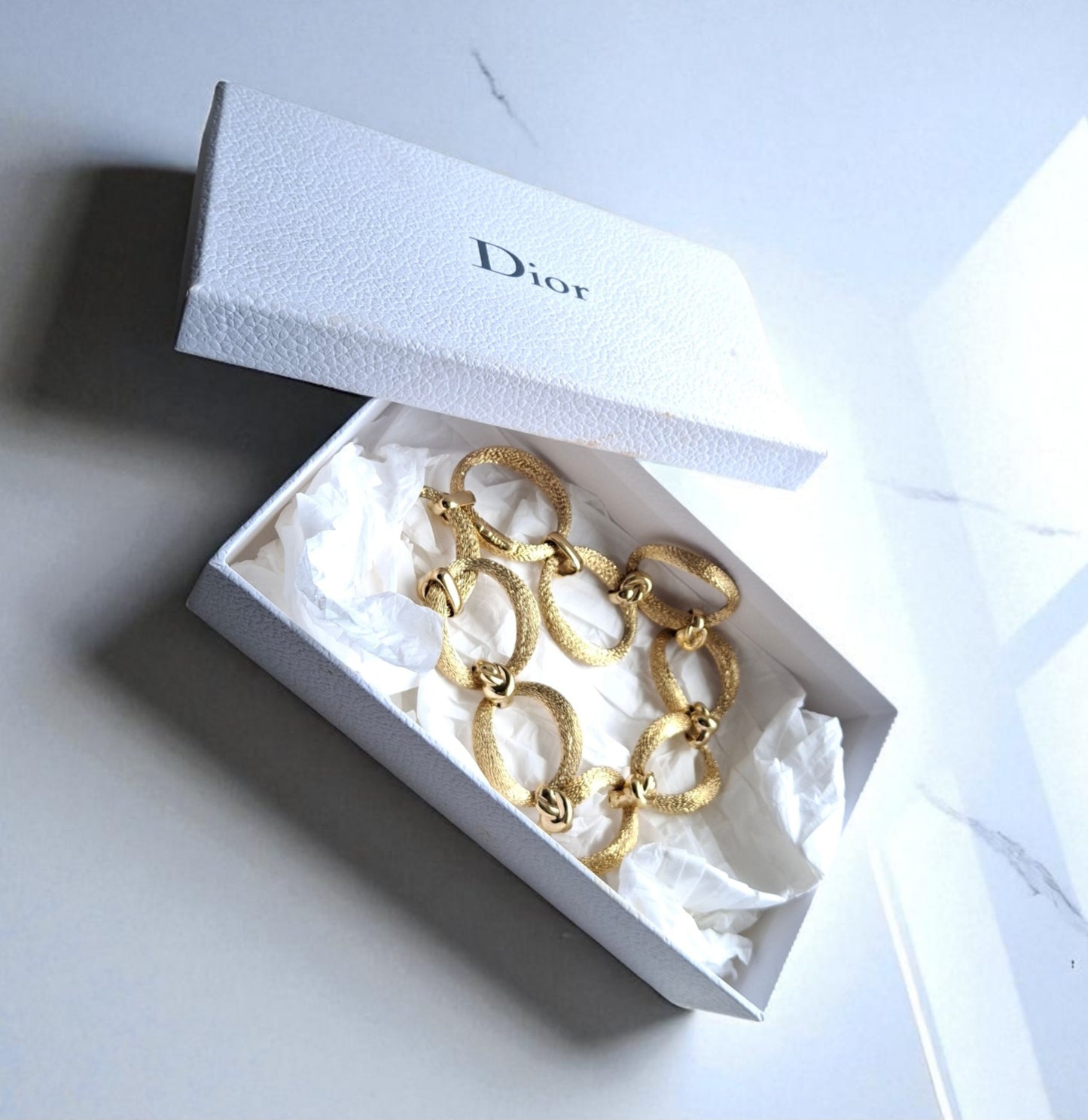 Vintage Christian Dior Oval Link Necklace